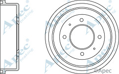 Apec DRM9981 Brake Drum