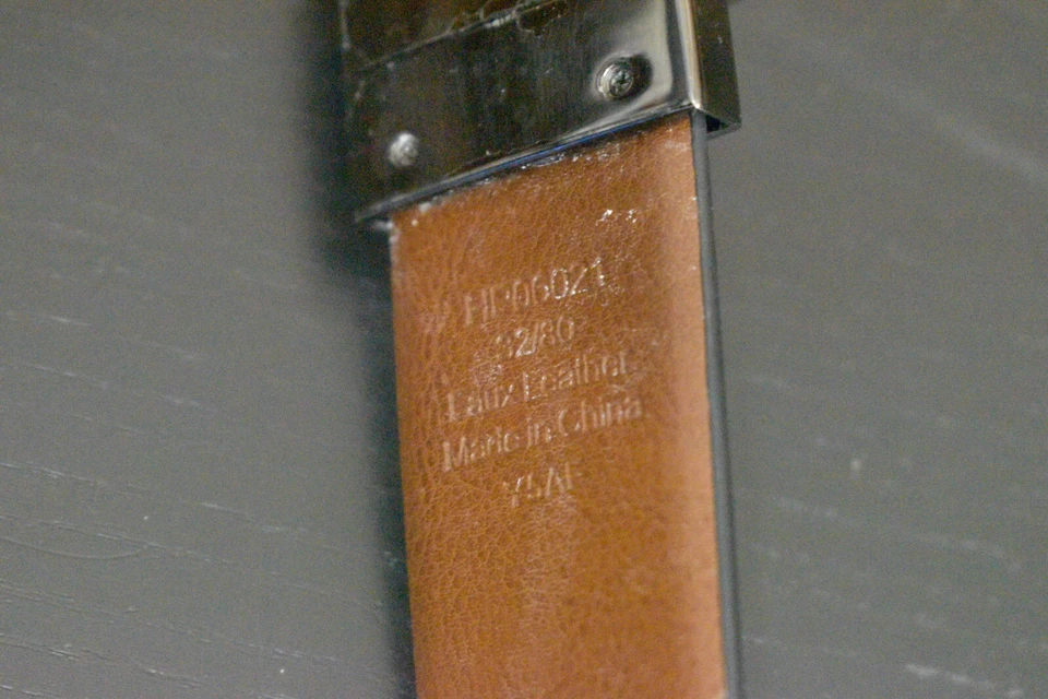 Perry Ellis Reversible Brown Black Belt Size 32/80 Faux Leather HP06021 Mens - Image 3 of 4