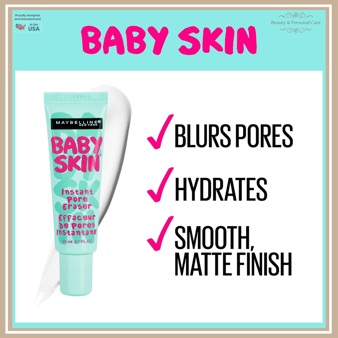 Maybelline Baby Skin Matte Pore Eraser Primer Clear Lightweight Makeup Base  