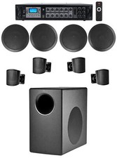 JBL Subwoofer 4 Satellite 4 6.5" Ceiling Speakers Amp 4 Restaurant/Bar/Cafe