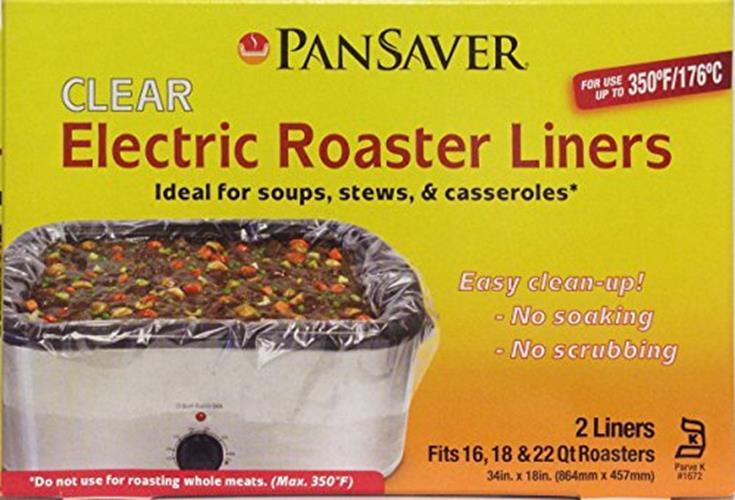 PanSaver Electric Roaster Liners. Fits 16, 18, 22 Quart Roasters 10 Pack of 