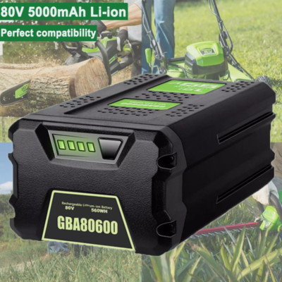 1/2 For Greenworks Pro Battery 80V 5.0Ah Lithium-ion GBA80200 80 Volt Power Tool