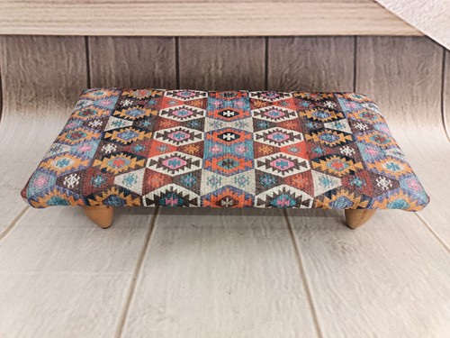 Handmade footstool Ottoman chair Floor chair Fireside chair Recliner stool Boho - Picture 2 of 12