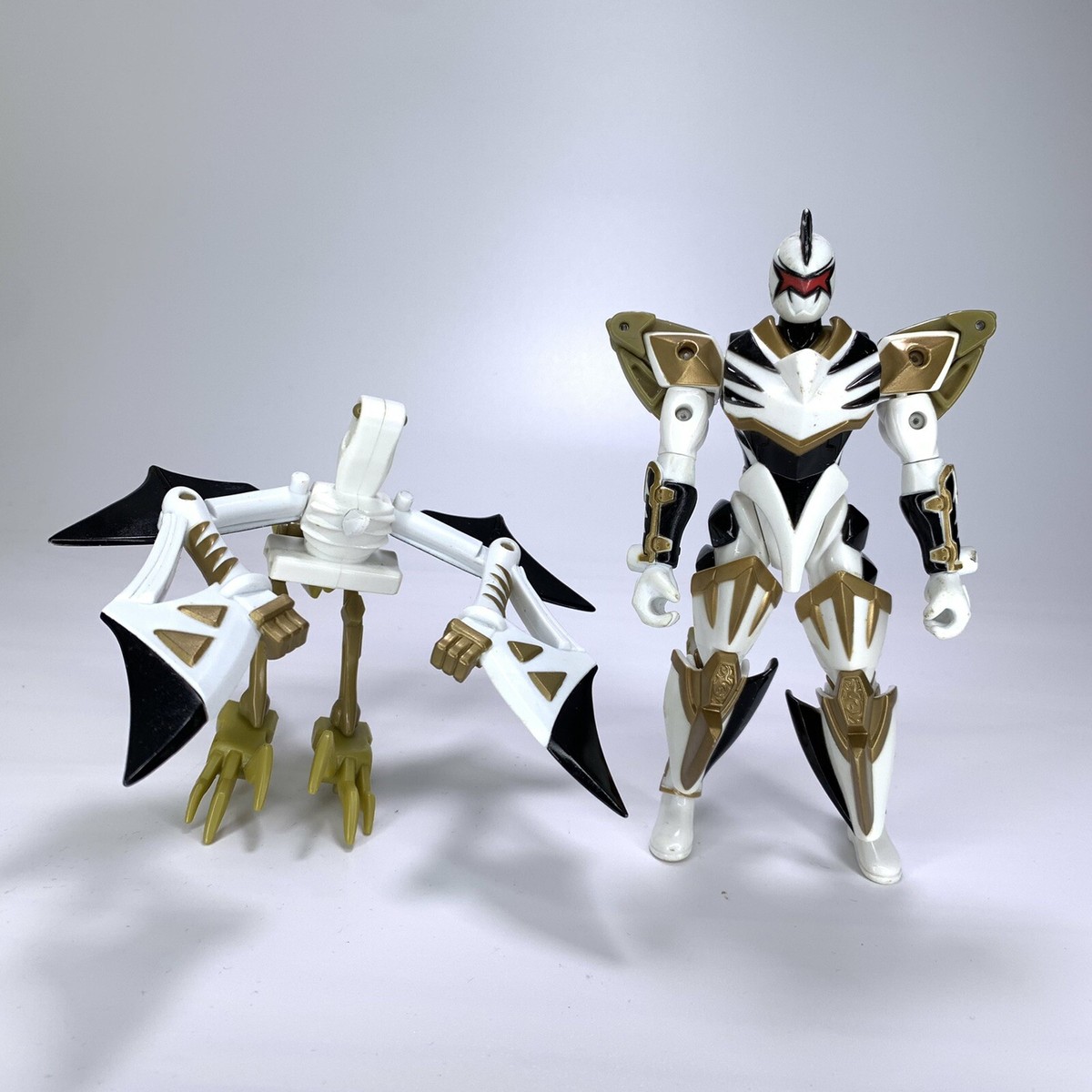パワーレンジャース　ダイノサンダーホワイト Bandai Power Rangers White Ranger Dino Thunder 6