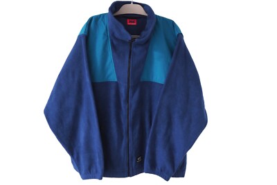 Vintage HELLY HANSEN Fleece Full Zip Sweater Size XXL blue outdoor ski jumper