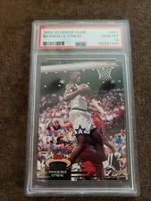 1992-93 Stadium Club #247 Shaquille O'Neal HoF RC PSA 10 Gem Mint Stunner