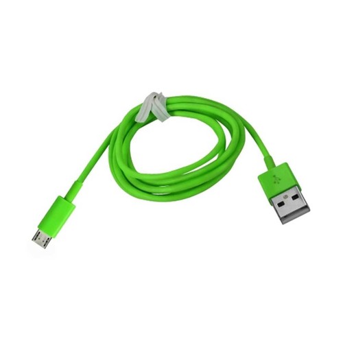 Reiko Micro USB 1 AMP Portable Micro Travel Adapter Charger with Cable in Green - Picture 3 of 4