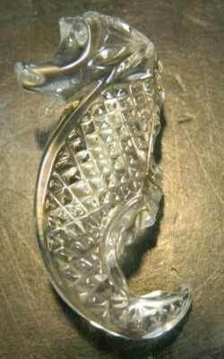 Waterford Crystal Seahorse Brooch #164163 In Original Box x