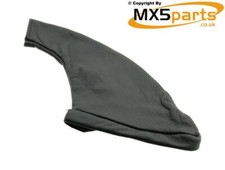 MX5 Handbrake Handle Lever Gaiter Black Leather Mazda MX-5 Mk1 Mk2 Mk2.5 1989>05