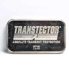 Vintage Transtector Transient Protection 1 Troy Oz .999 Fine Silver Bar Idaho ID
