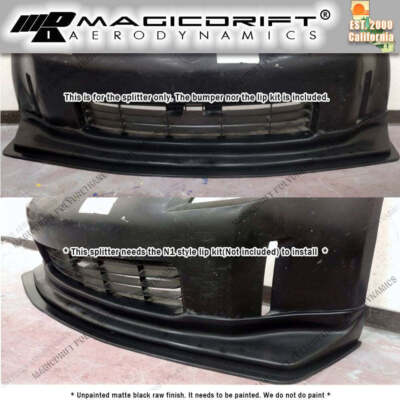 MagicDrift Front Bumper Lip Splitter For 2006-2009 Nissan 350Z – Flexible Polyurethane