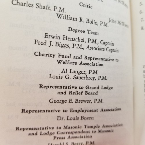 1946 SCHILLER LODGE MASONIC By Laws & OFFICERS List Detroit MI F&AM -FreeSHIP - Picture 8 of 10