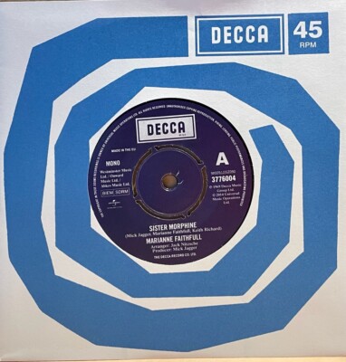 DECCA 7'' RSD 3776004: Marianne Faithfull    Sister Morphine - 45rpm 2014 NEW