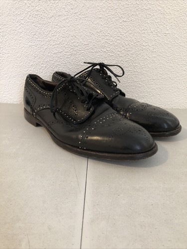 Dolce & Gabbana Black Studded Leather Lace Up Wingtip Oxfords Men’s Sz 10 SHOES2 - Picture 4 of 24