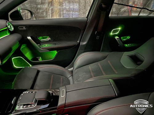 Juego de boquillas de ventilación de iluminación ambiental LED para Mercedes Clase A W177 y CLA C118 - Imagen 9 de 10