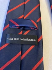 Scott Allan Collection Tie Striped Blue/Red