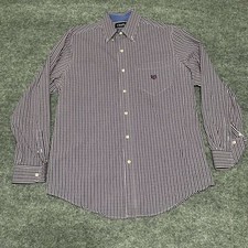 Chaps Shirt LT Purple Buffalo Check