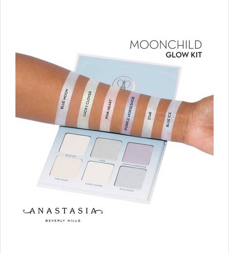 Anastasia Beverly Hills Moon Child Glow Kit-6 Metallic Highlighters Palette-NEW - Picture 3 of 11