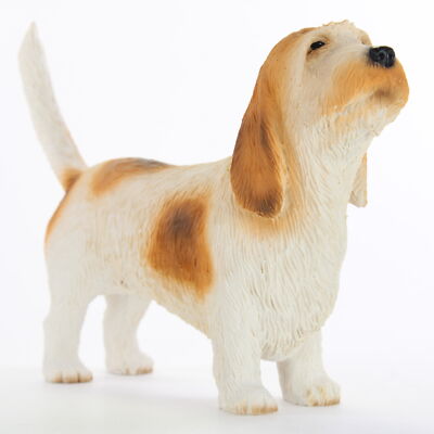 Petit Basset Griffon Vendeen Figurine Hand Painted Statue