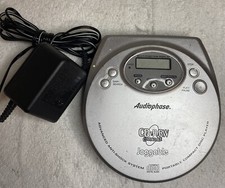 Vintage Audiophase Portable CD Player CD-400J W Adapter Working Condition