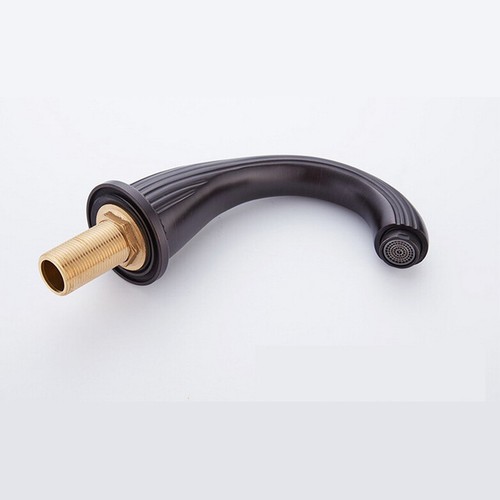 Oil Rubbed Bronze Roman Tub Faucet with Handshower Deck Mount 5-Hole 3-Handles - Picture 4 of 9