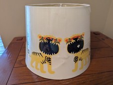 IKEA Trollakulla 13-inch Lamp Shade Twin Dragons Childs Room Imperfect