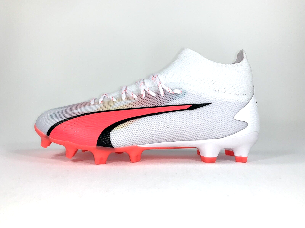 Puma, Men Size 11.5/ Men Size 12, Attacanto FG/AG, Puma White- Fire Orchid 00560f0dd9d5.jpg?width=3840&  main image 4
