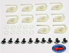 Ford 3/4"-1" Body Side Fender Door Vinyl Top Trim Clips With Screws 10pcs G