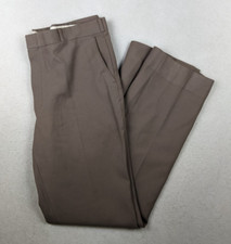 VINTAGE 70s/80s MEN'S TAUPE BROWN SLACKS PANTS - CANYON - SIZE 38X35