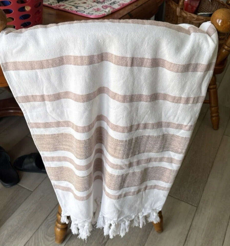 Toalla de playa turca, toalla de baño súper absorbente, de gran tamaño Foto 2 de 4