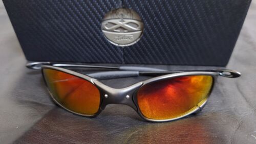 OAKLEY JULIET T007263 TITANIUM W GOLD IRIDIUM LENSES SUNGLASSES X