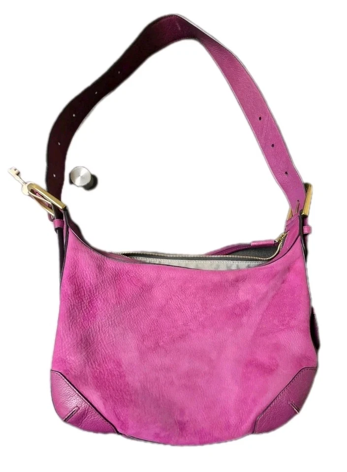 Bolso Fossil Hannah de cuero/gamuza en frambuesa Foto 2 de 4