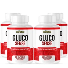 Gluco Sense- Blood Circulation Support- 4 Bottles- 240 Capsules