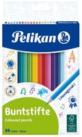 36 Pelikan Buntstifte Standard, Sechseckig, 36Er Kartonetui