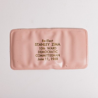 Vtg Chicago Stanley Zima 10th Ward Committeeman 1968 Promotional Sewing Needle