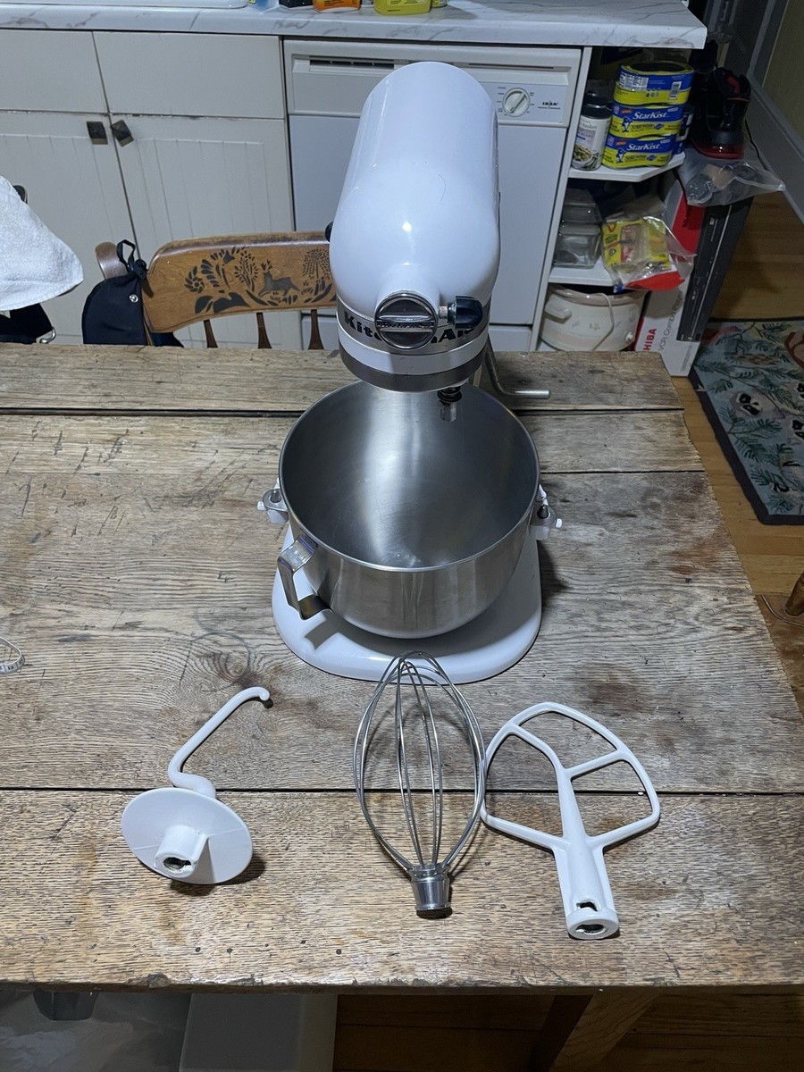 KitchenAid K5SS Heavy Duty Series 5qt Stand Mixer - White for sale