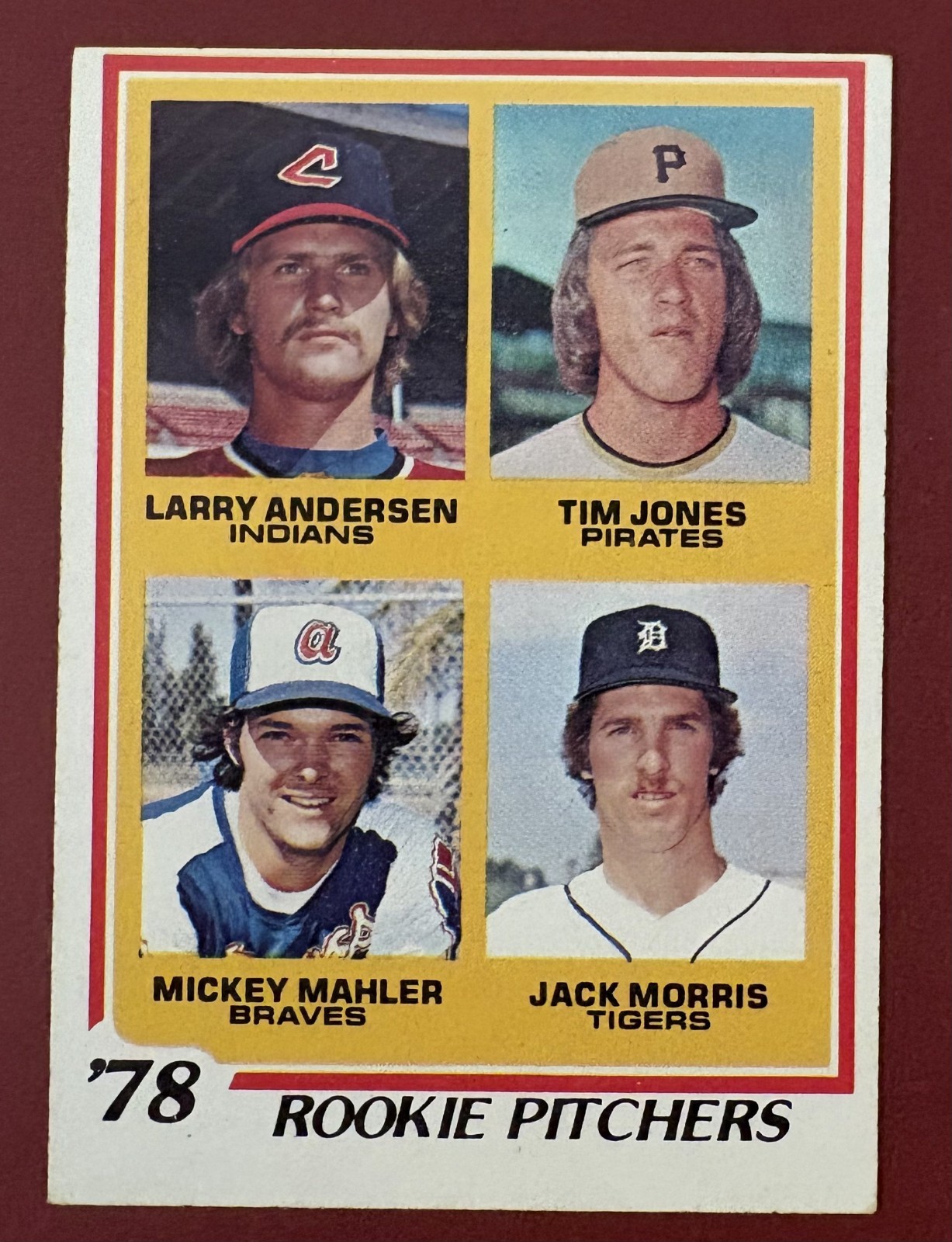 1978 Topps Baseball ROOKIE PITCHERS Jack Morris Rookie Card #703 DETROIT TIGERS