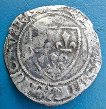 France , Charles VI , blanc