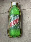 vintage 1999 Mountain Dew 20oz bottle Neon Sign
