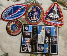 Vtg Space Shuttle Mission Patches and Photo Postcards Collection