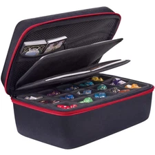 SIQUK Dice Storage Case Big Capacity DND Dice Case Dice Organizer Box With Ha...