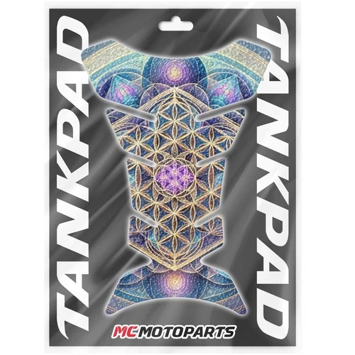Tank Pad Bike Tank Accessories Non-Slip Protector Mandala Design #111