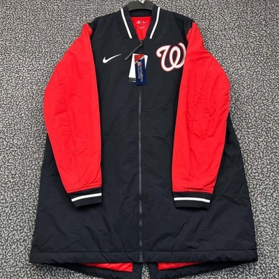 Nike Dugout Performance Jacket Men Large Washington Nationals MLB Full Zip New L