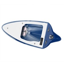 Blue 12LED Car Solar Energy Flashing Light Fin Warning Lamp Auto