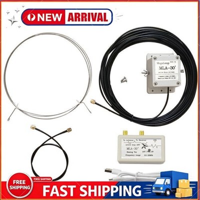MLA-30+plus 0.5-30MHz Ring Active Receive Antenna Wave SDR Loop Radio Antenna