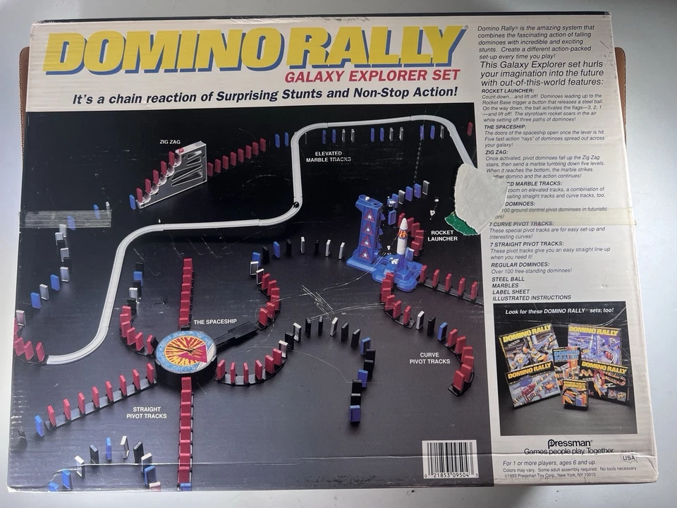 Pressman Domino Rally Galaxy Explorer Set with Box 1993 Complete? - Image 4 of 4
