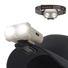  Hat Lights Clip On Rechargeable Headlamp with Motion Sensor, 3 Models LED 