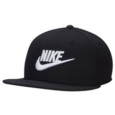 Nike Men Dri-FIT Pro Structured Futura Golf Cap Black/Black/Black/White - FW25
