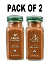 Simply Organic Organic Ground Ceylon Cinnamon, GMO Free 2.08 oz Bottle