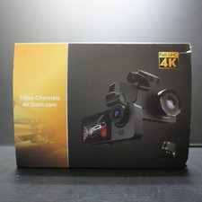 Three Channels Full UHD 4K 170 Degrees Wide Angle Loop Recording Dash Cam